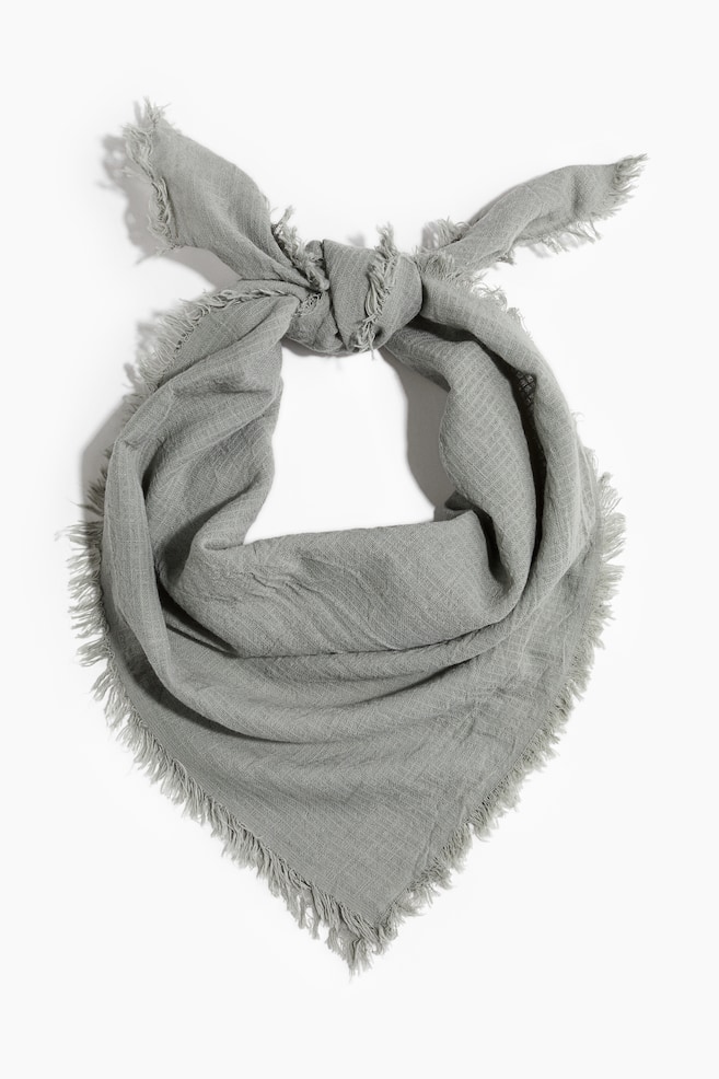 

Хлопковый шарф H&M, зеленый