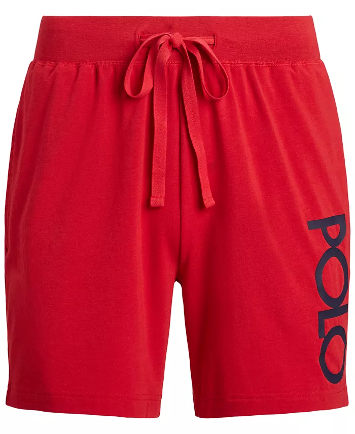 

Мужские шорты для сна с логотипом Polo Ralph Lauren, красный