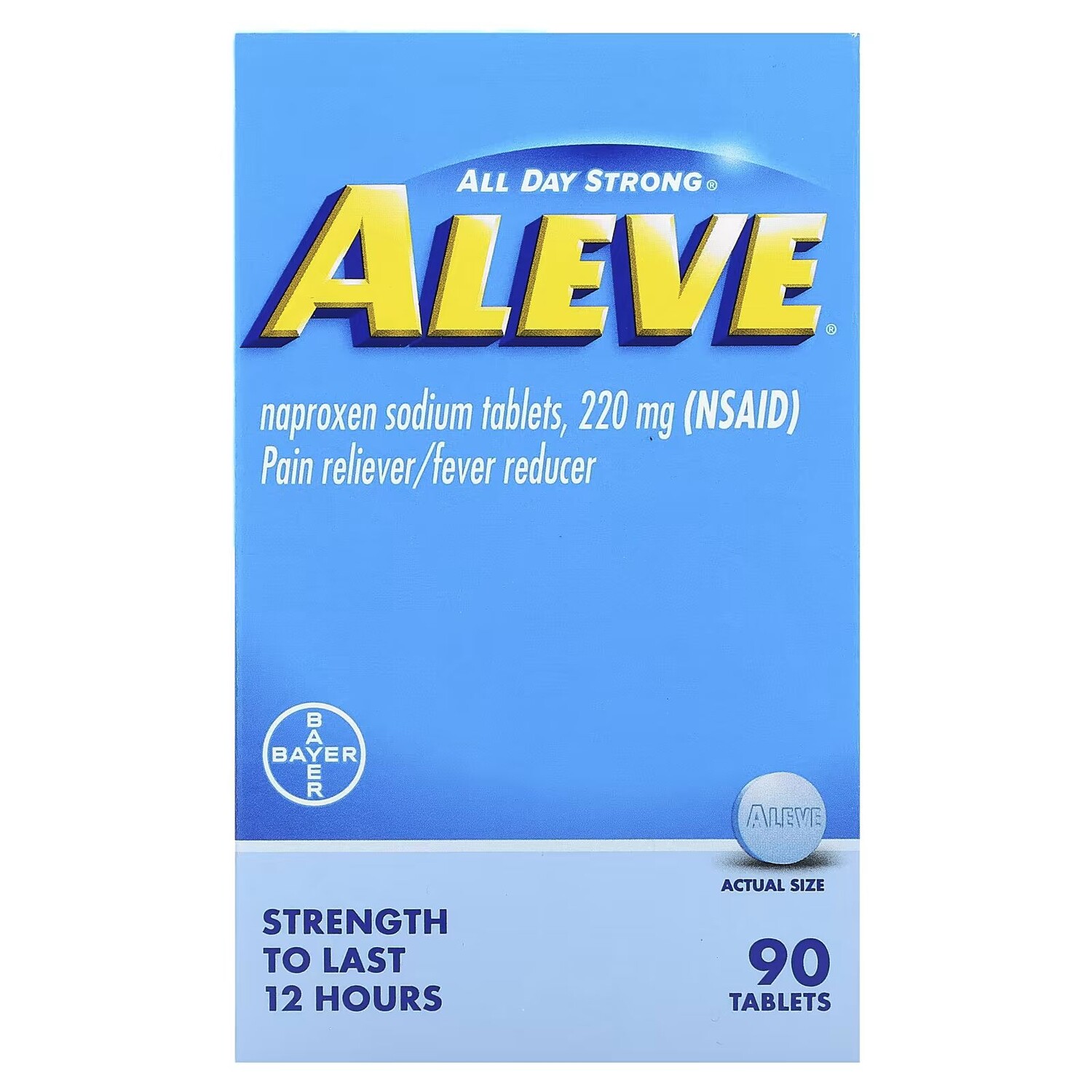 

Обезболивающее/жаропонижающее средство, 90 таблеток Aleve
