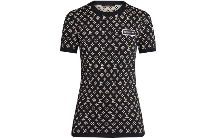

LOUIS VUITTON Женская футболка, цвет Black