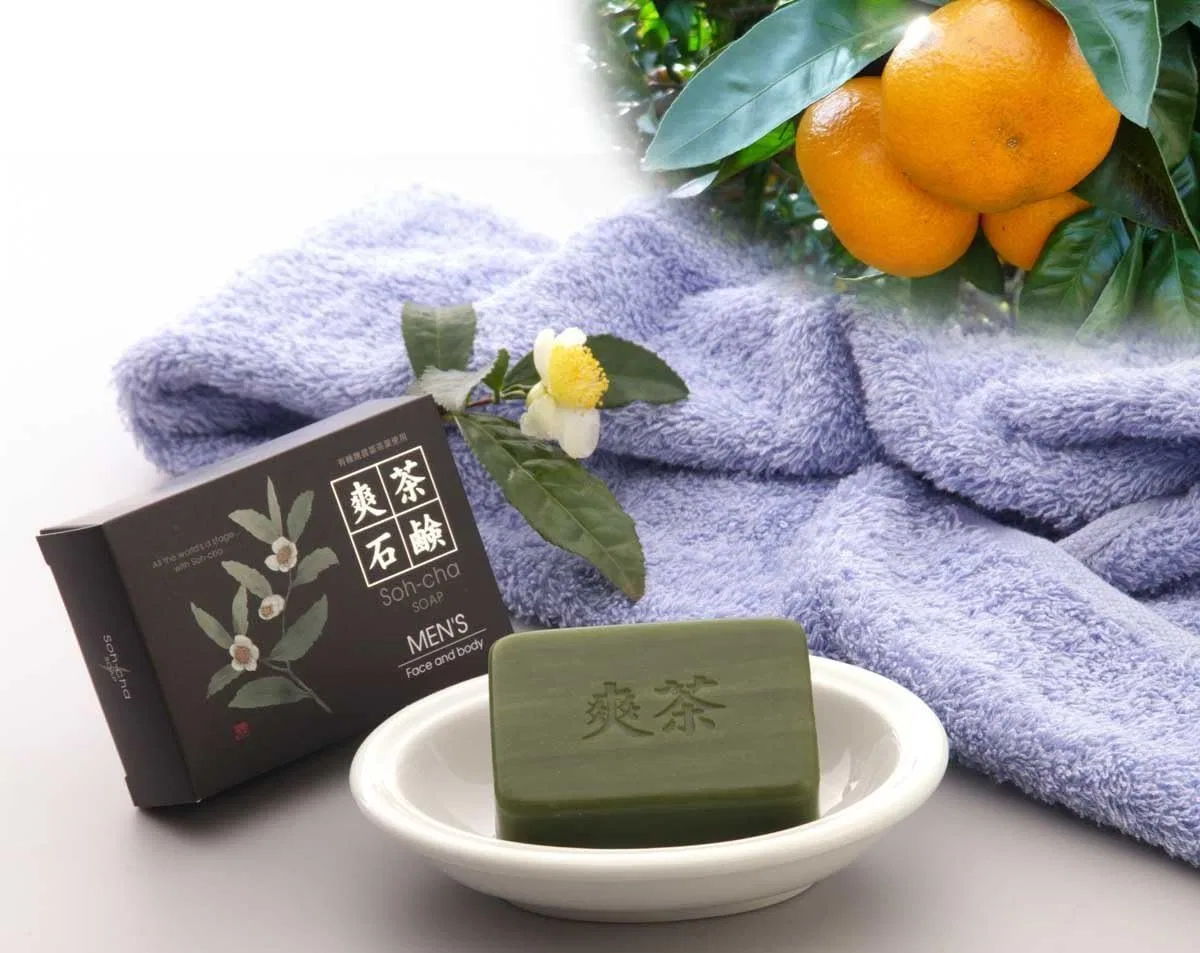 Мыло для мужчин Shuangcha Soap с зеленым чаем, 100 г