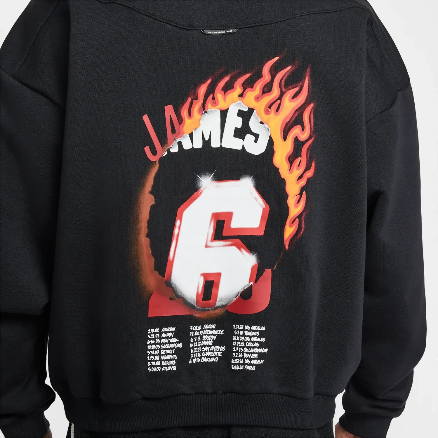 Худи Nike LeBron Therma-FIT, азиатская размерная сетка, модель 'Good Intentions', черный — фото 3