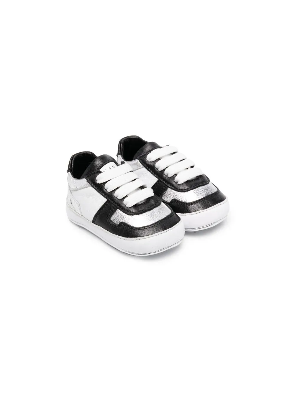 

Кроссовки Newborn на шнуровке Philipp Plein Junior, белый