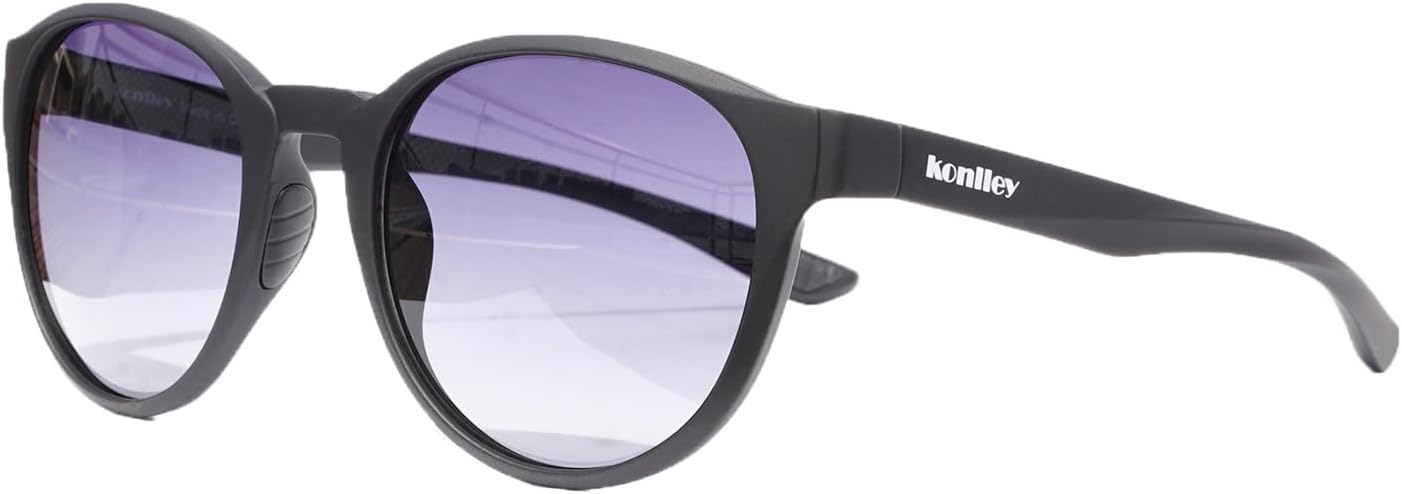 

Солнцезащитные очки «кошачий глаз» в стиле ретро-винтаж, нескользящие круглые солнцезащитные очки для мужчин и женщин, поляризованные/неполяризованные линзы, защита от УФ-излучения Konlley, Black /Gray Gradient Lens