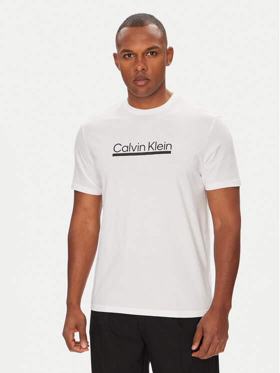 

Футболка обычного кроя Outline Tape Graphic LV04RC852G Calvin Klein, белый
