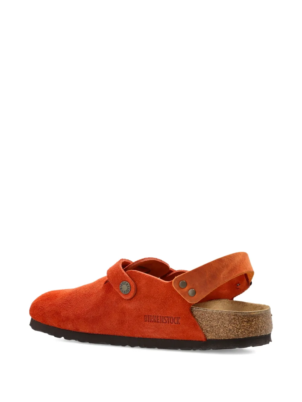 Мюли с ремешком и пряжкой Birkenstock, оранжевый — фото 3