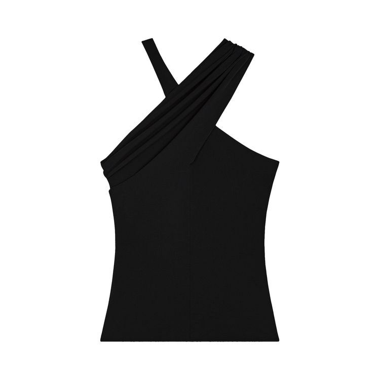 

Топ Courrèges Criss Cross Top Black, черный