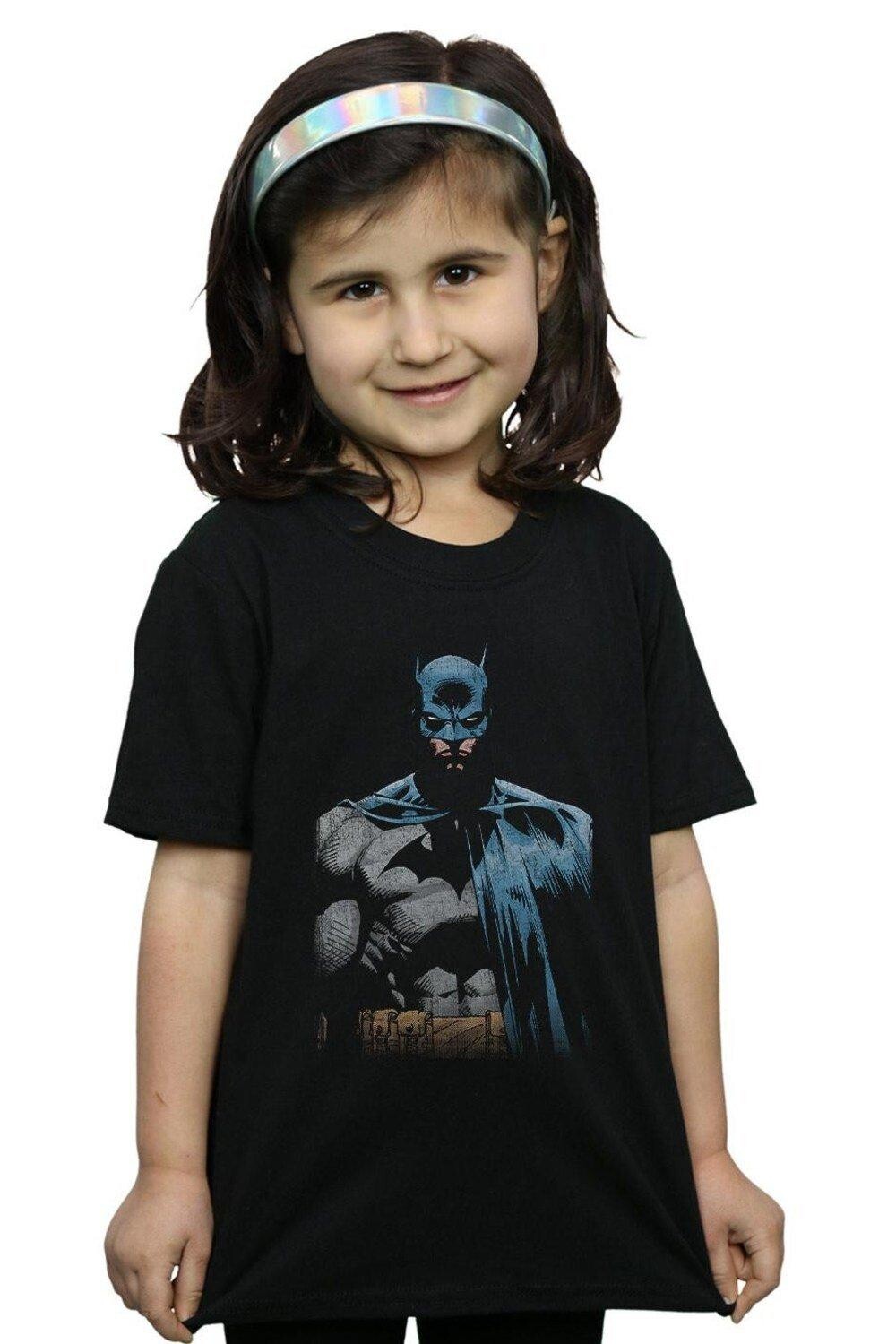 

Хлопковая футболка с изображением Бэтмена DC Comics, черный