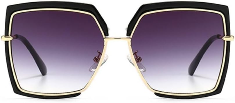 

Элегантные женские солнцезащитные очки для мужчин, уникальные золотисто-черные солнцезащитные очки класса люкс для вождения, унисекс, женские и мужские (C1 Черный, один размер) LXLHWN, C3 Black Grey