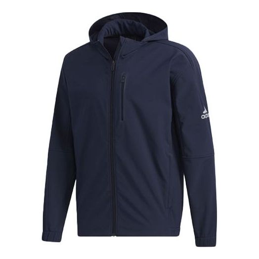 

Куртка training sports hooded jacket navy blue Adidas, синий