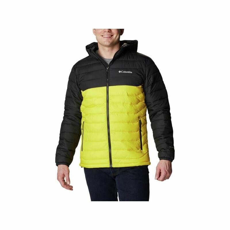 

Мужской пуховик Columbia, цвет black/yellow