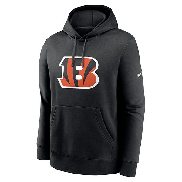 Мужская черная толстовка с капюшоном Cincinnati Bengals Club Logo Nike — фото 3
