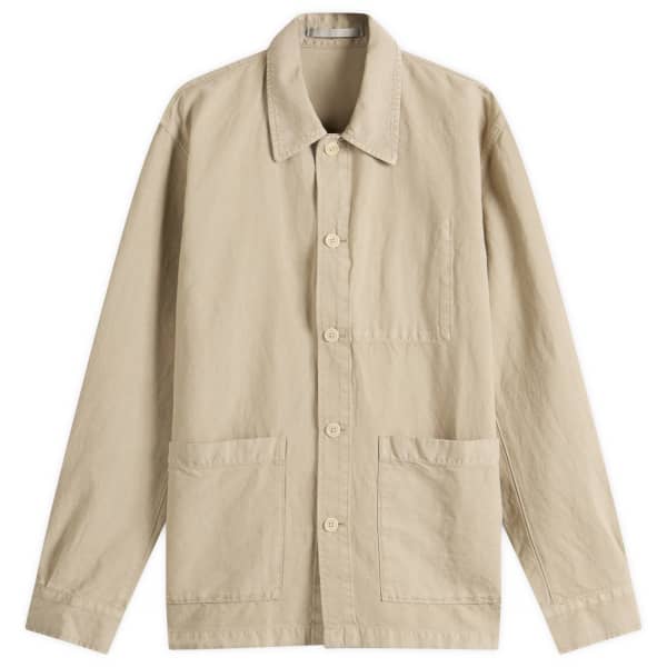 

Верхняя рубашка Julian из хлопка и льна Norse Projects, цвет clay