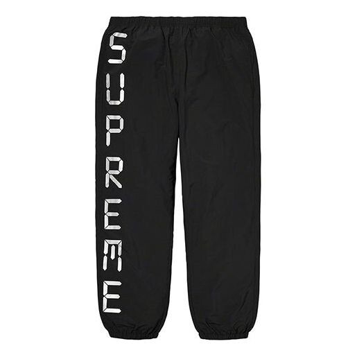 

Брюки digital logo track pants 'black white' Supreme, черный