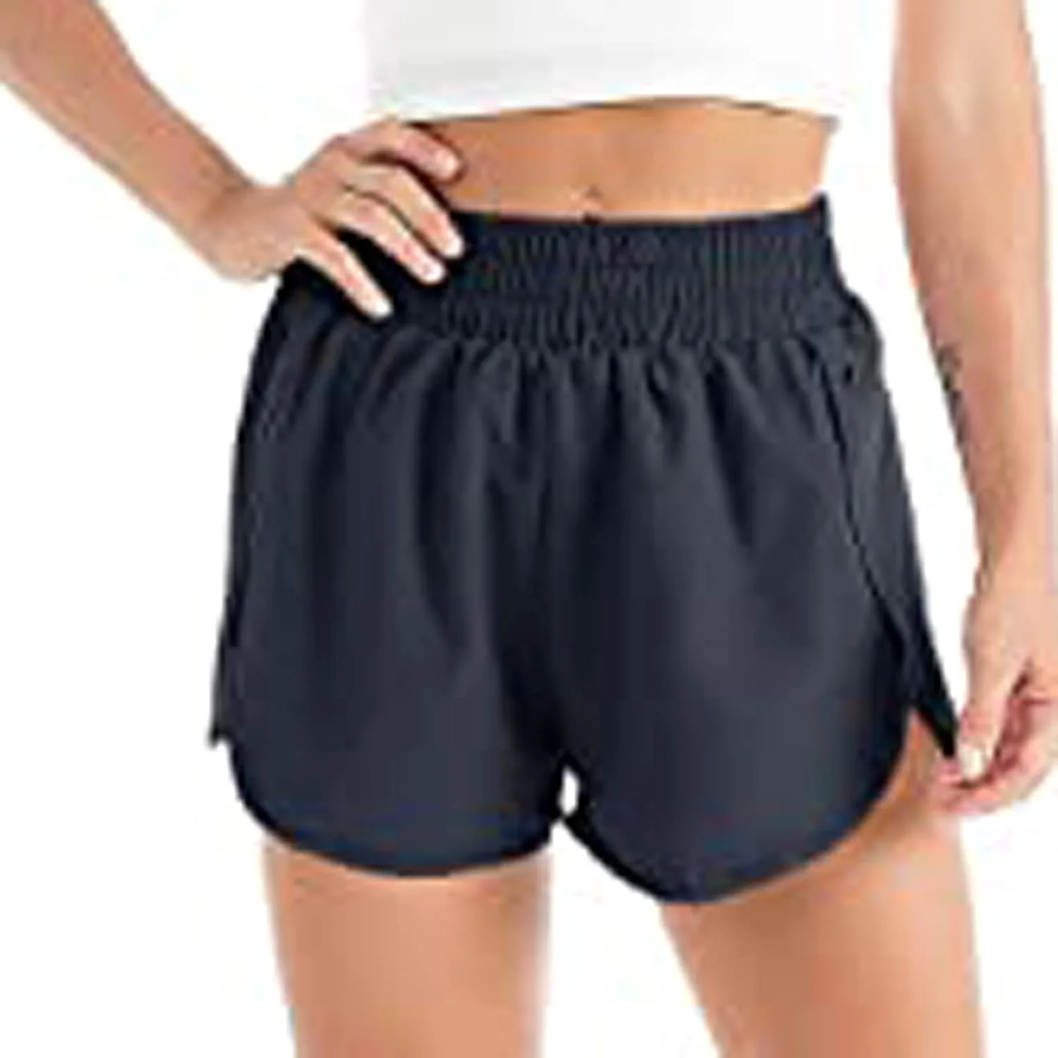 

Женские спортивные шорты High Waisted с карманами NATHGAM