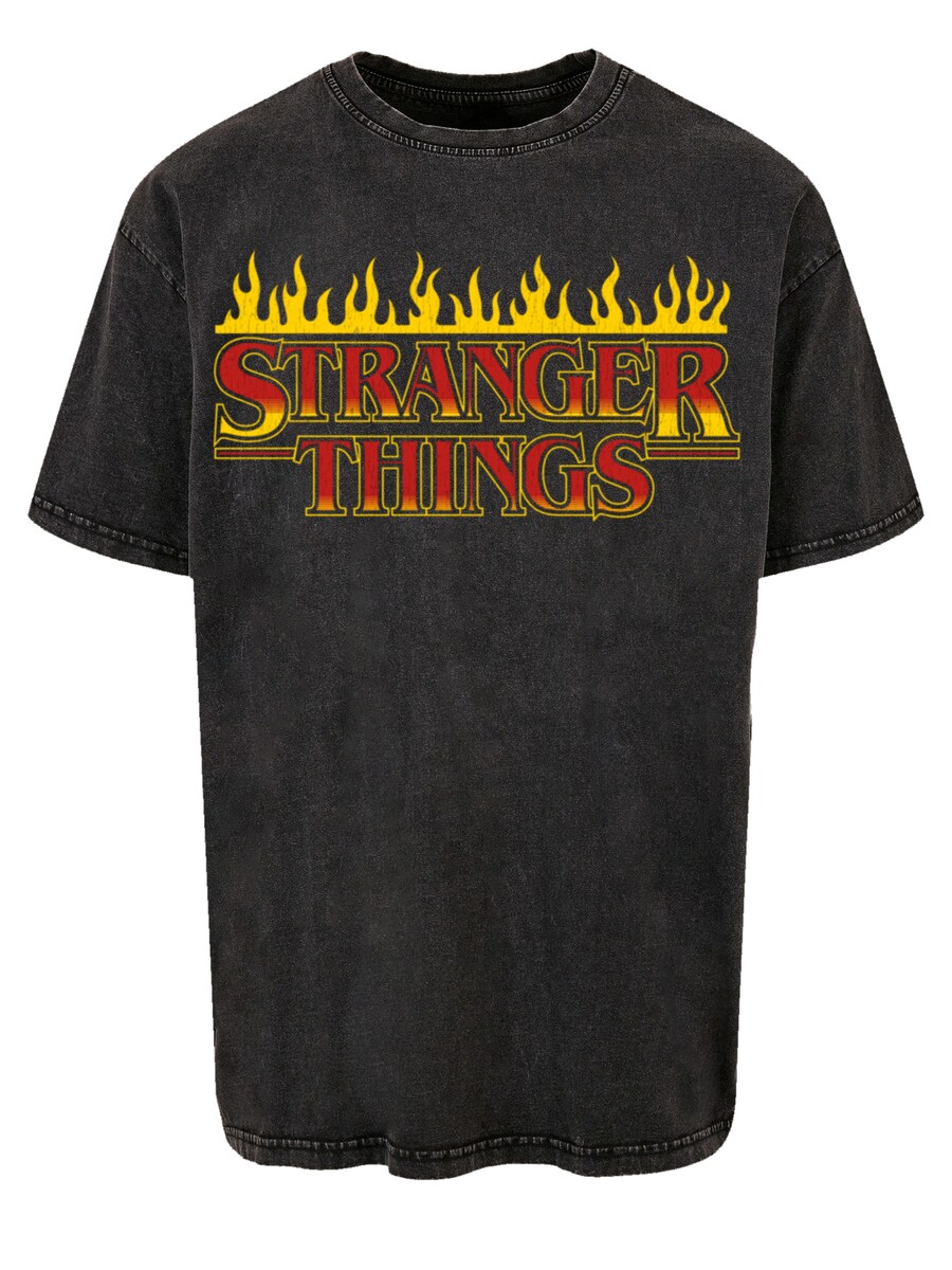 

Рубашка F4NT4STIC Stranger Things Fire Logo Men Netflix TV Series, черный