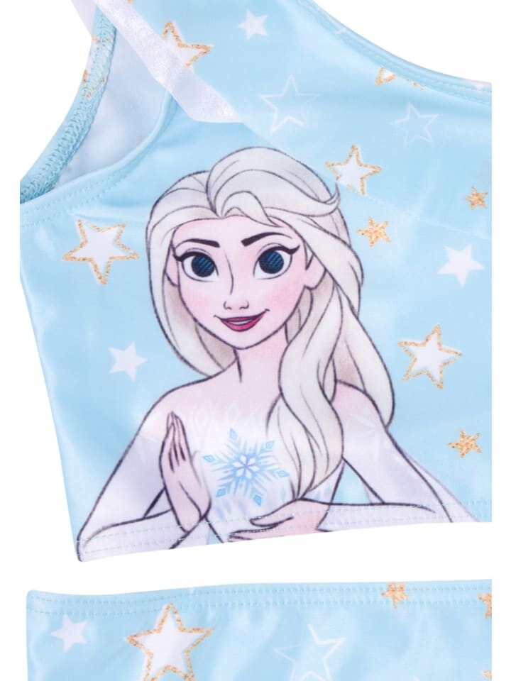 Бикини United Labels Disney Die Eiskönigin Bikini mit Rüschen Elsa Frozen Zweiteiler, синий — фото 3