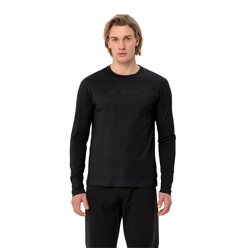 

Футболка VAUDE Logo long sleeve, черный