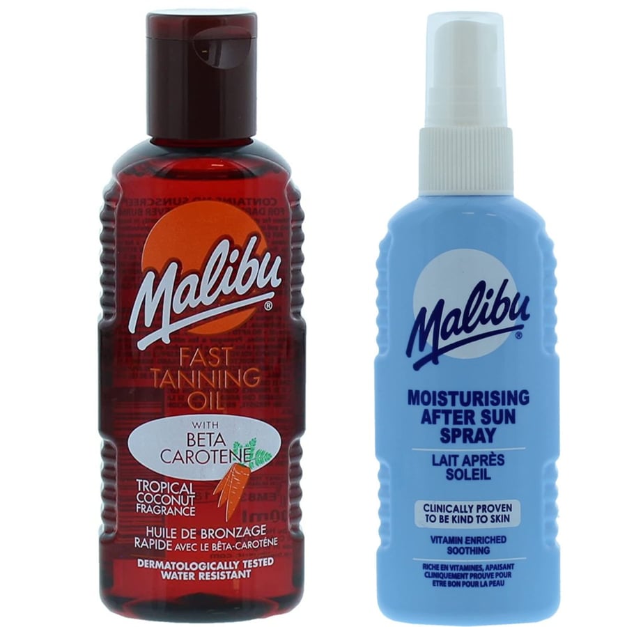 

Солнцезащитное масло Malibu 100 мл + Спрей после загара 100 мл