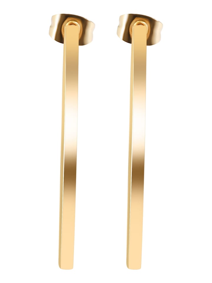 

Adeliás Женские серьги - серьги-кольца из нержавеющей стали в золотом исполнении