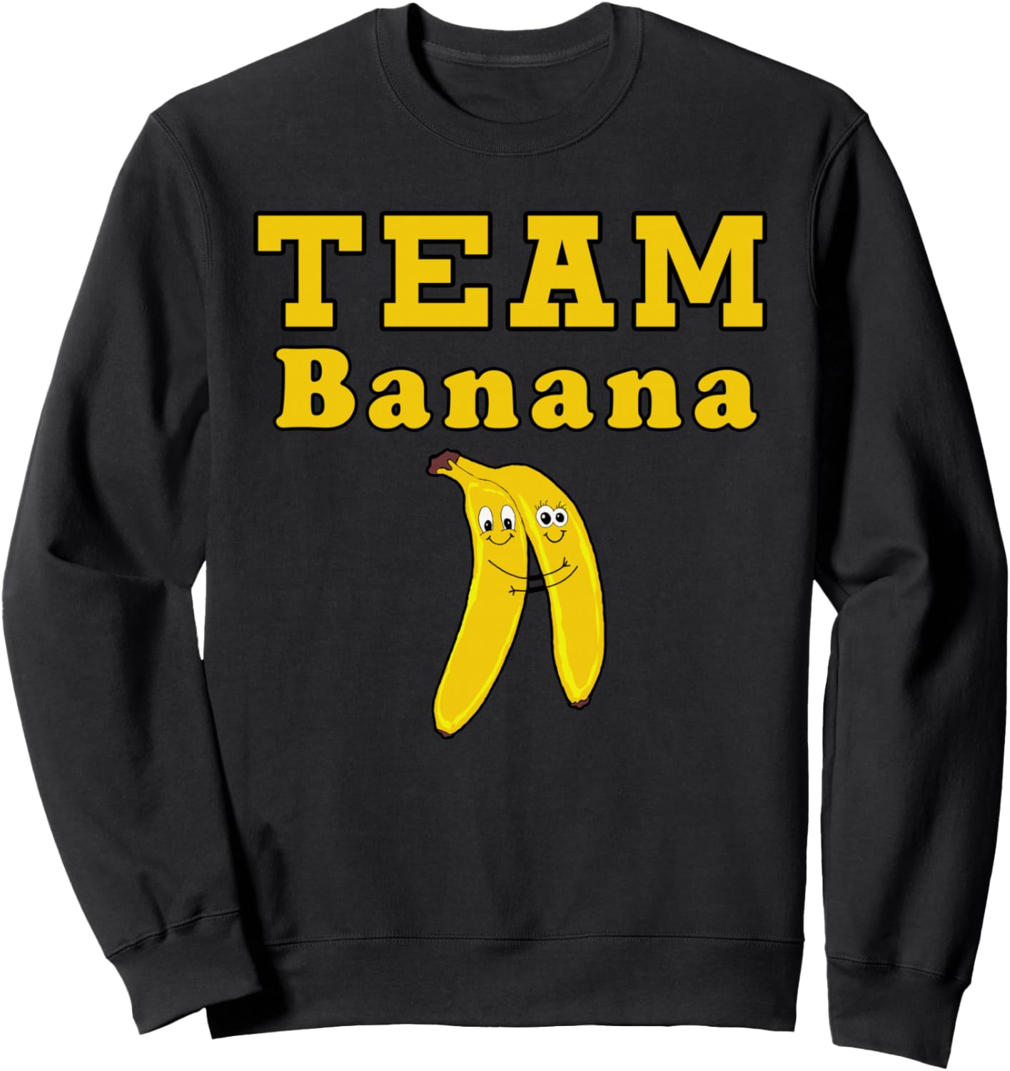 

Толстовка «Команда Банана» Funny Fruit And Vegetable Gift Designs, черный