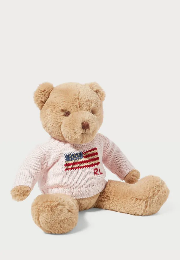Маленький свитер с флагами, поло, плюшевая игрушка-мишка Polo Ralph Lauren, French Pink