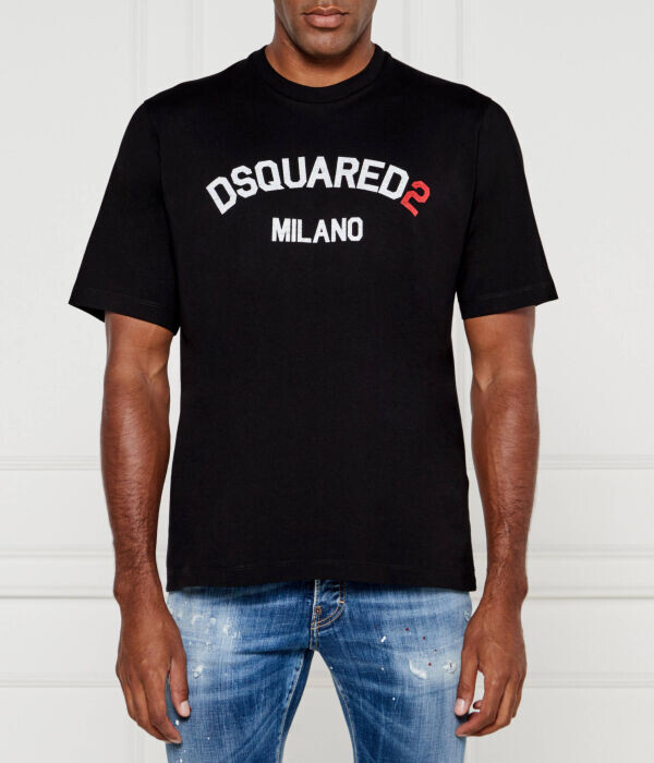 

Футболка мужская Dsquared2 с надписью, черный