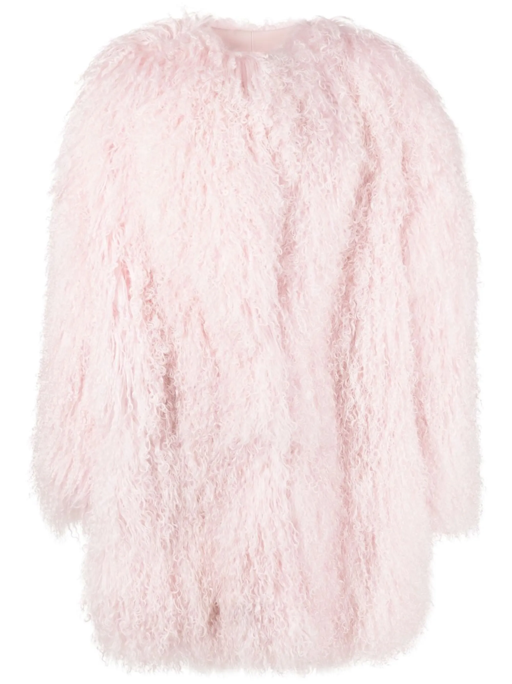 

Длинная шуба Magda Butrym, розовый