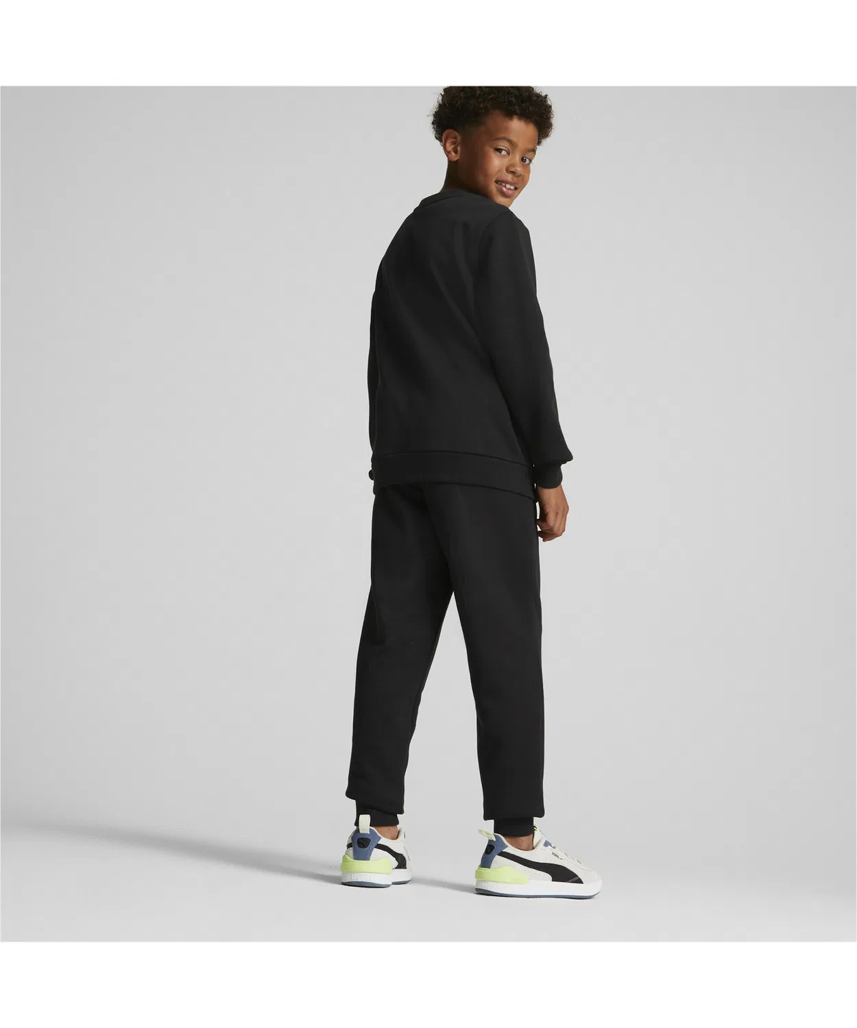Спортивный костюм с логотипом No.1 PUMA, комплект из кофты и штанов, 130-160 см, черный — фото 2
