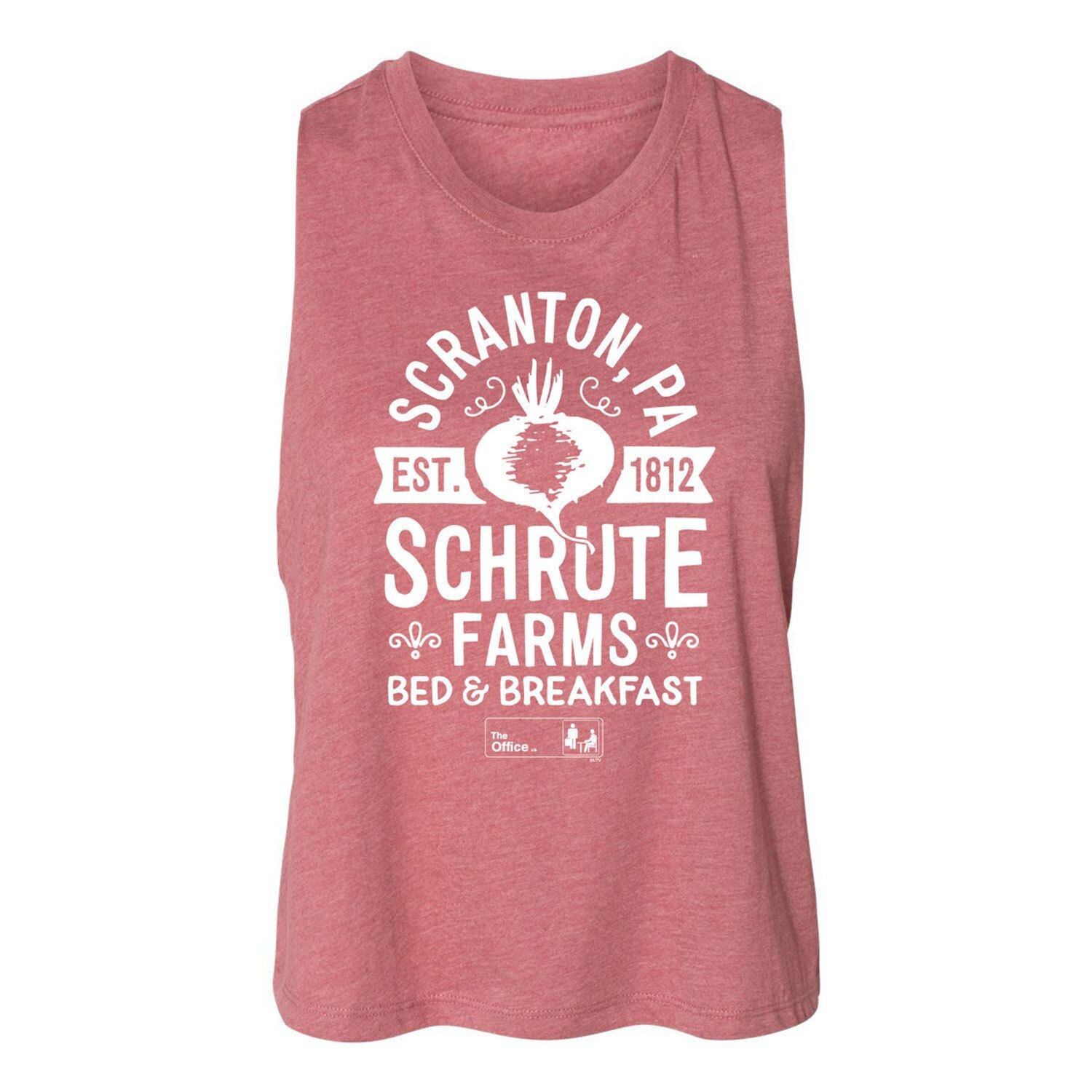 

Укороченная майка The Office Schrute Farms для юниоров Licensed Character, розовый