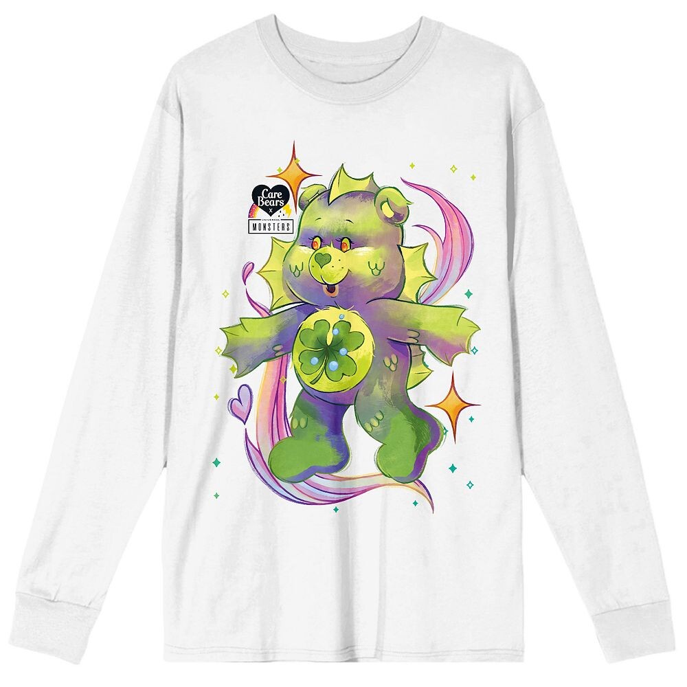 

Футболка с длинными рукавами и рисунком Juniors' Care Bears x Universal Monsters Licensed Character, белый