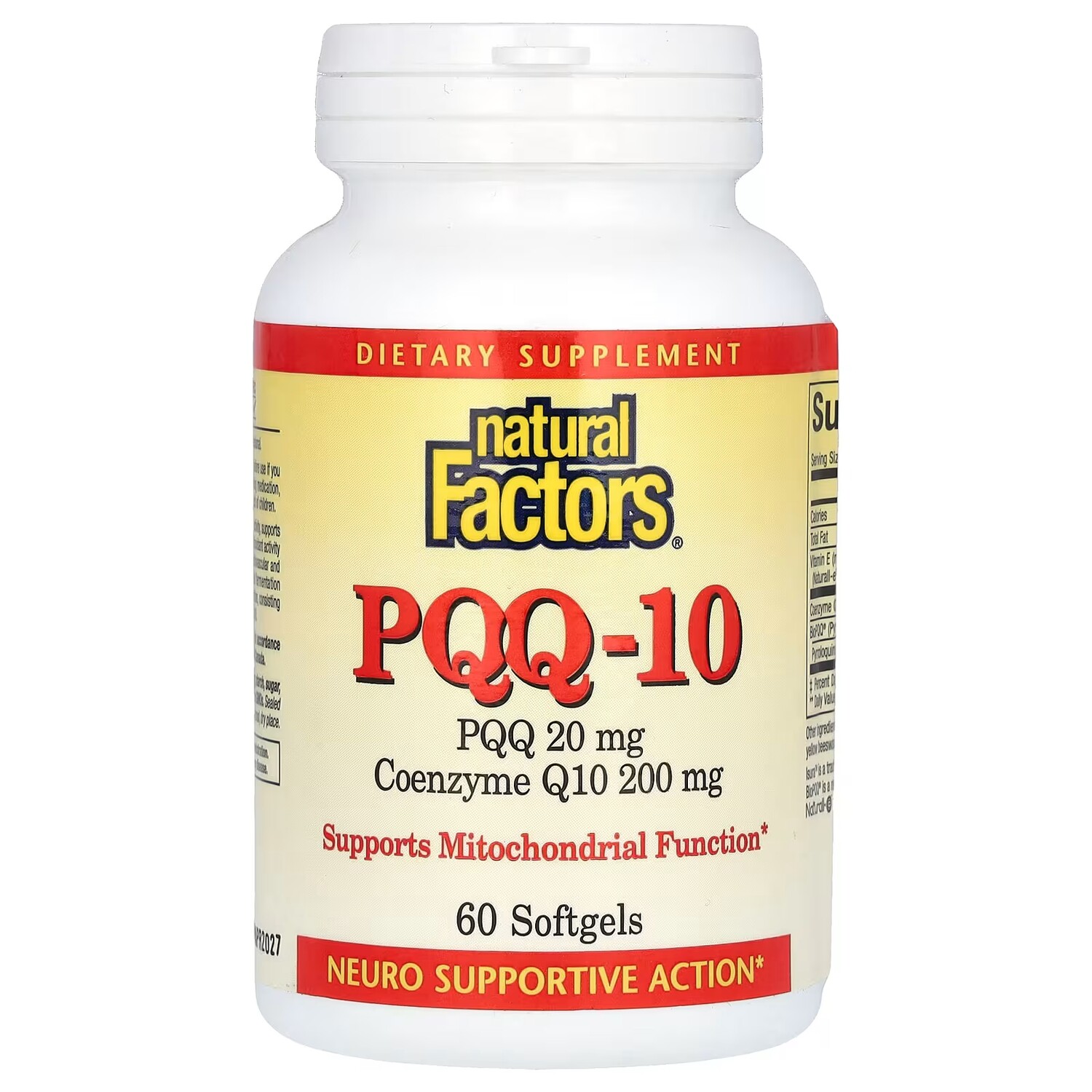 

Добавка Natural Factors PQQ-10, 60 мягких таблеток