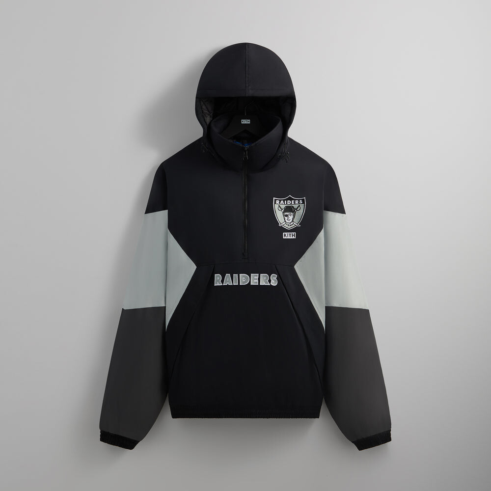 

Куртка Kith & '47 for the NFL: Raiders Quarter Zip Anorak With Hood, черный