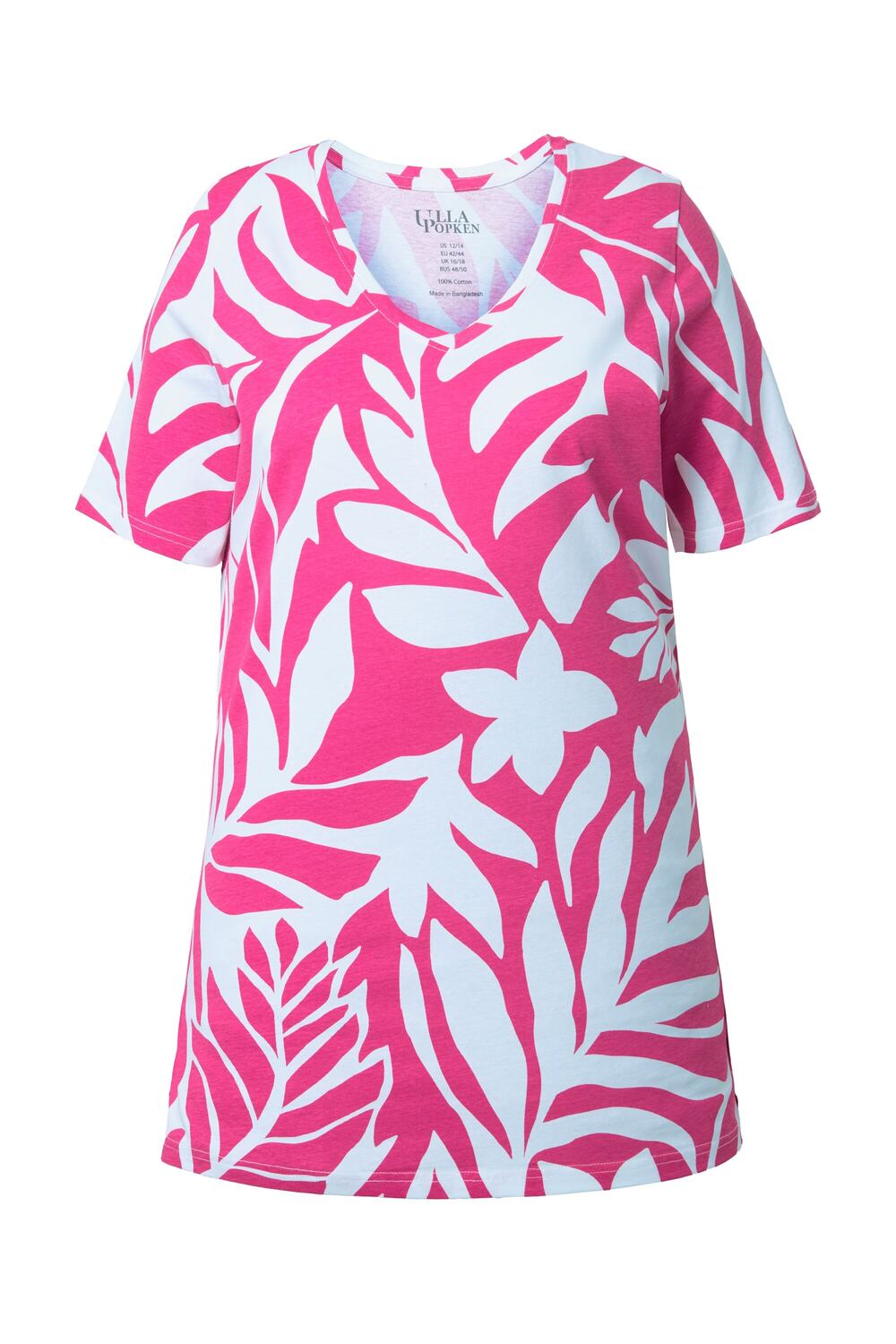 

Ulla Popken Футболка в светло-розовом, белом