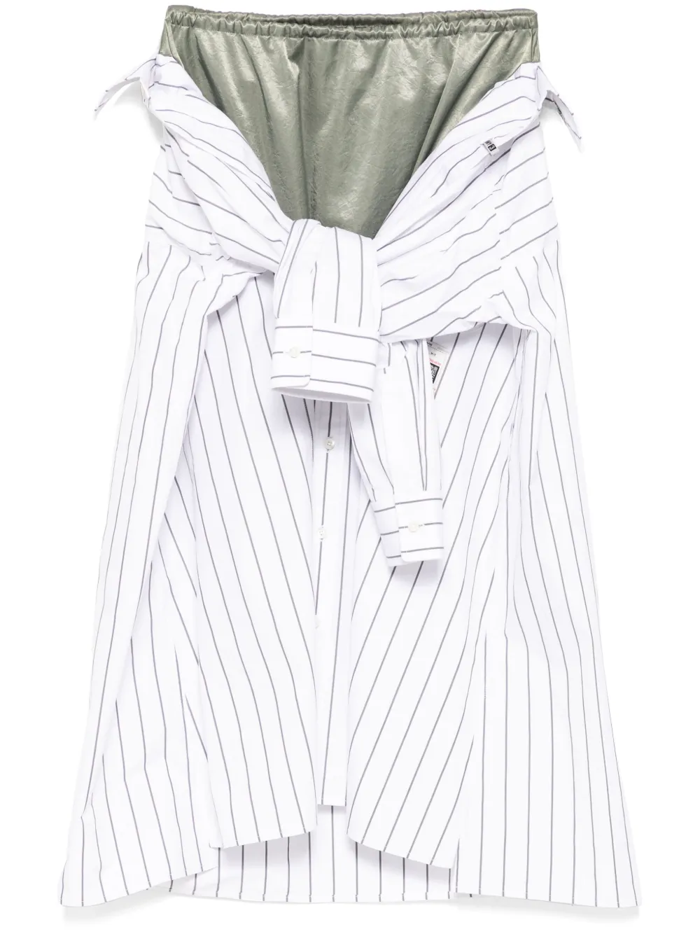 

Юбка Petticoat Combined Shirt Maison Mihara Yasuhiro, белый