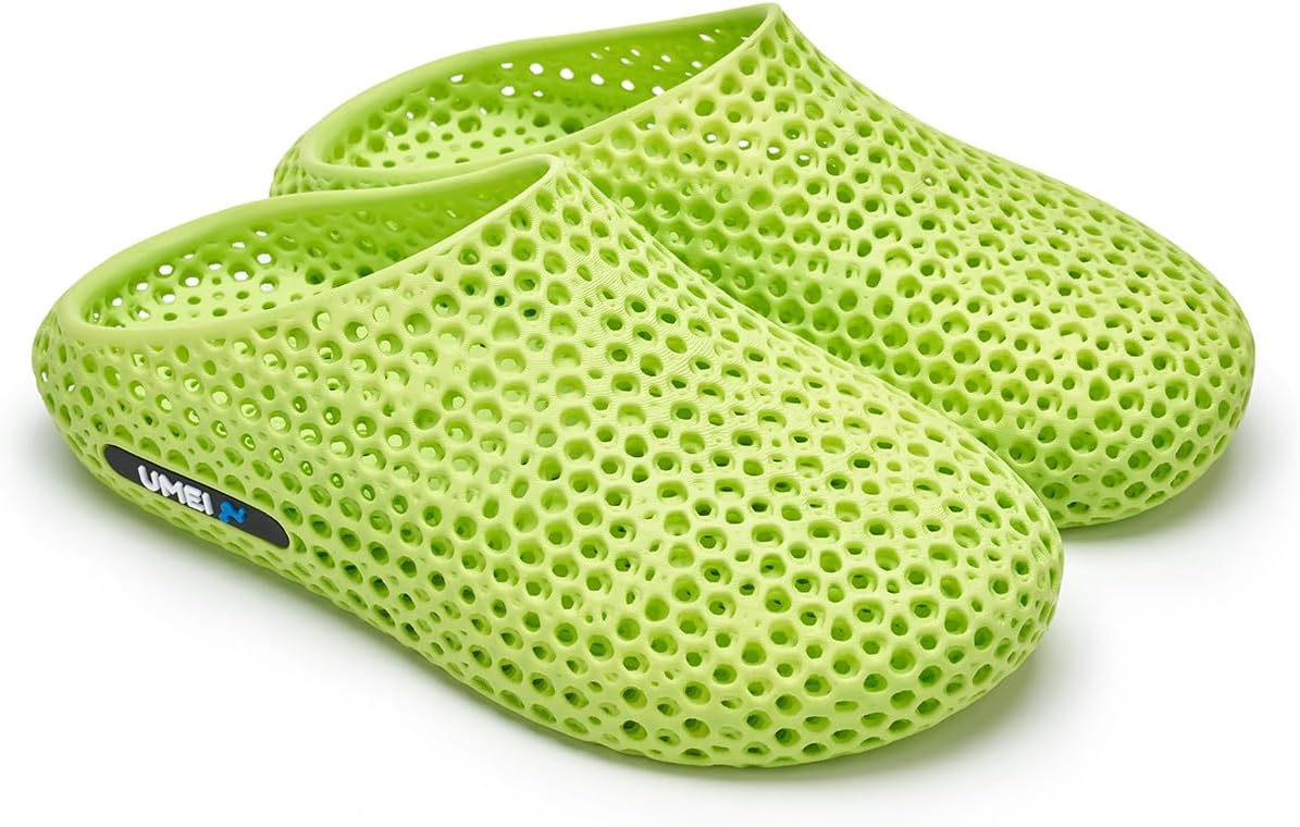 

Унисекс шлепанцы UMEI с 3D-печатью для мужчин и женщин, закрытые тапочки, эргономичная обувь для восстановления, сандалии Moonwalker для душа, спортзала, пляжа и дома, поддержка свода стопы, водонепроницаемые и быстро сохнущие, зеленый