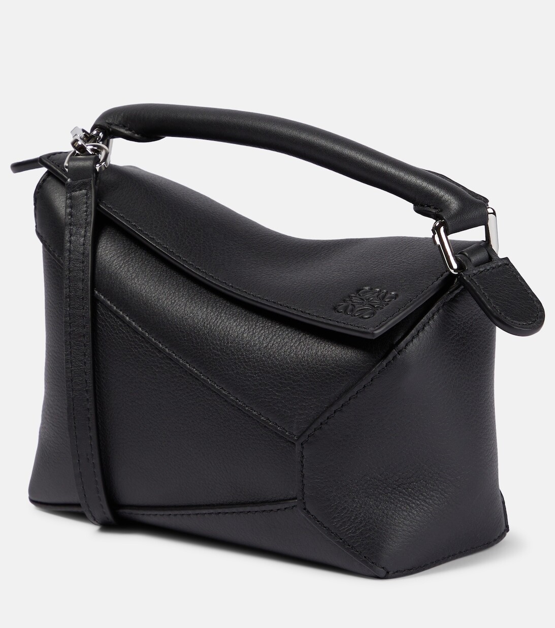

Кожаная сумка через плечо Puzzle Edge Mini Loewe, черный