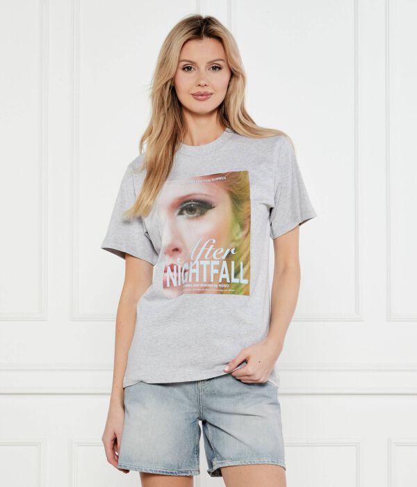

Футболка винтажная tee_14 Relaxed fit Hugo, серый
