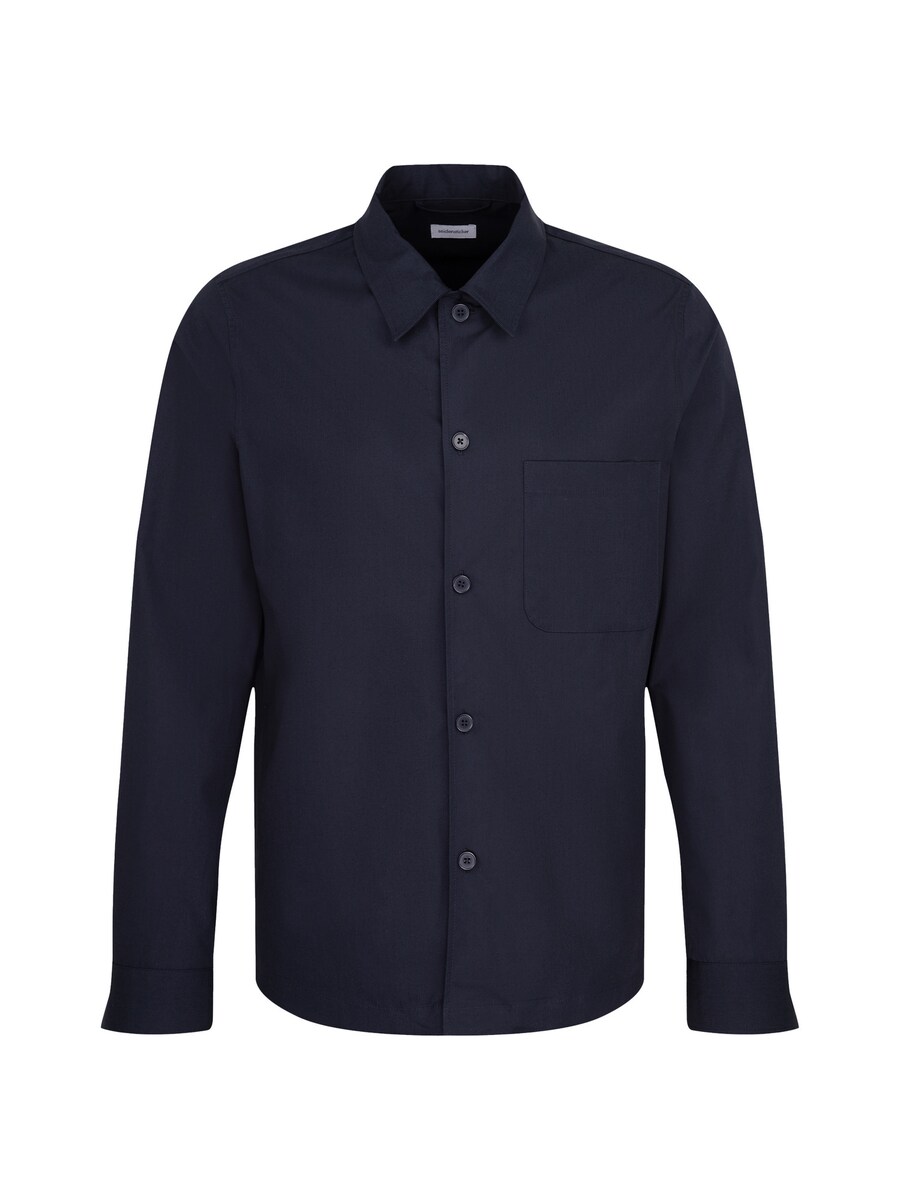 

Рубашка на пуговицах классического кроя SEIDENSTICKER, темно-синий
