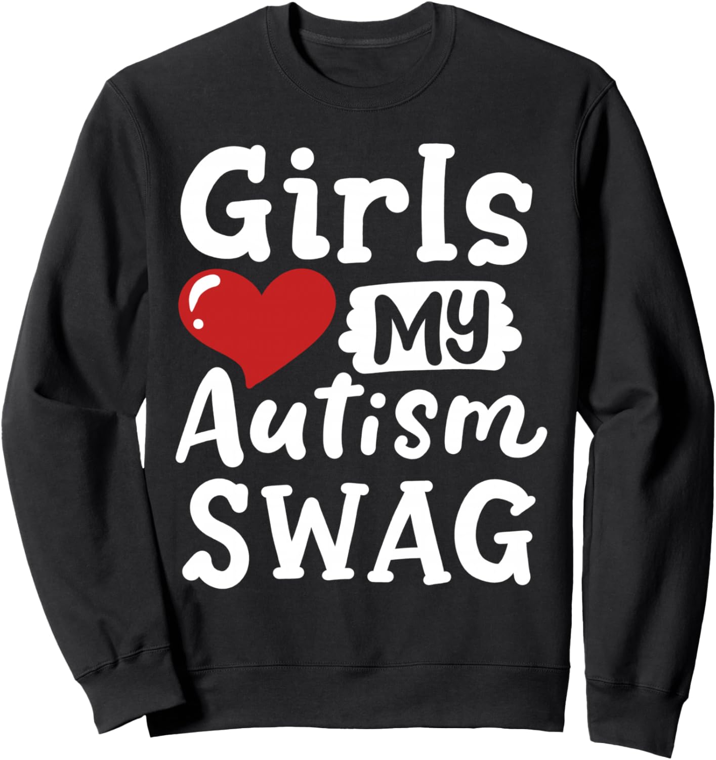 

Забавная толстовка Girls Love My Autism Swag, посвященная осведомленности об аутизме, для мужчин и мальчиков Autism Awareness Warrior Gifts, черный