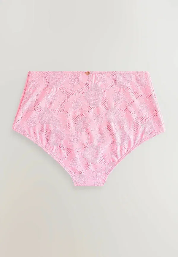 Трусы бикини Next, pink broderie, розовый — фото 2