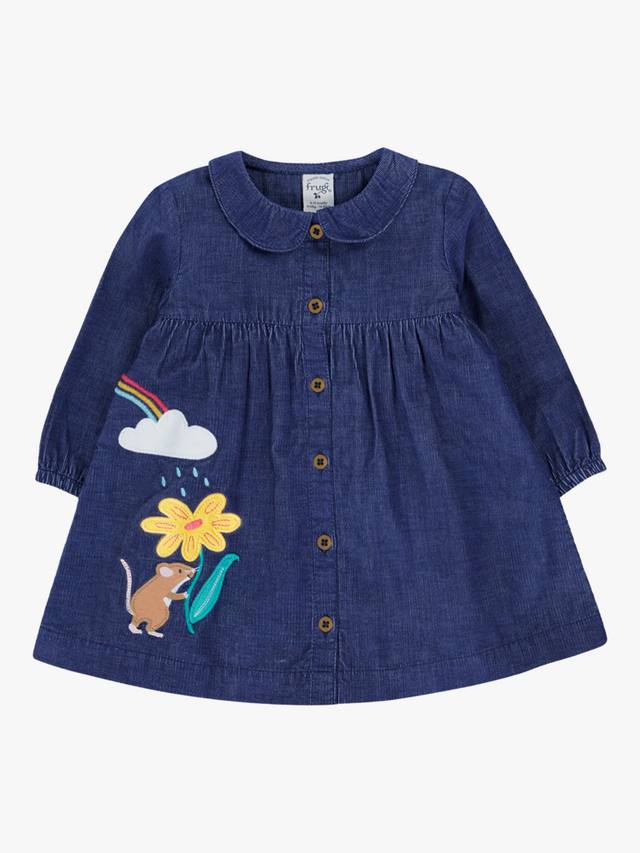 

Детское платье-сарафан Baby Mary из органического хлопка с вышивкой Frugi