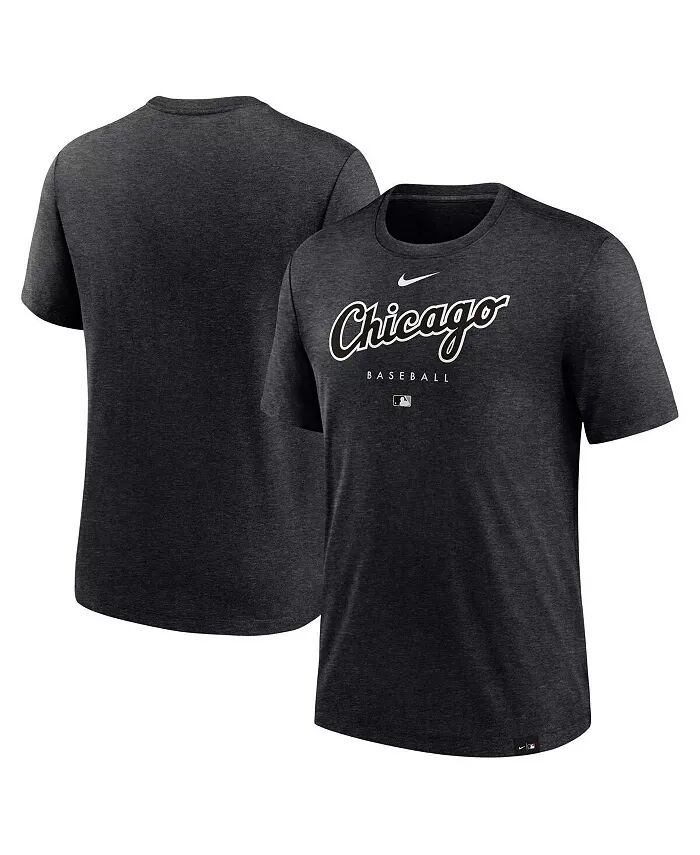 

Футболка мужская Heather Black Chicago White Sox Authentic Collection Early Work Tri-Blend Performance Nike