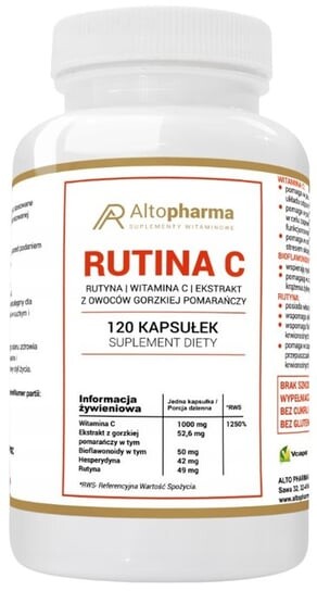 

АльтоФарма, Рутина С МАКС, 120 капс. Inna marka