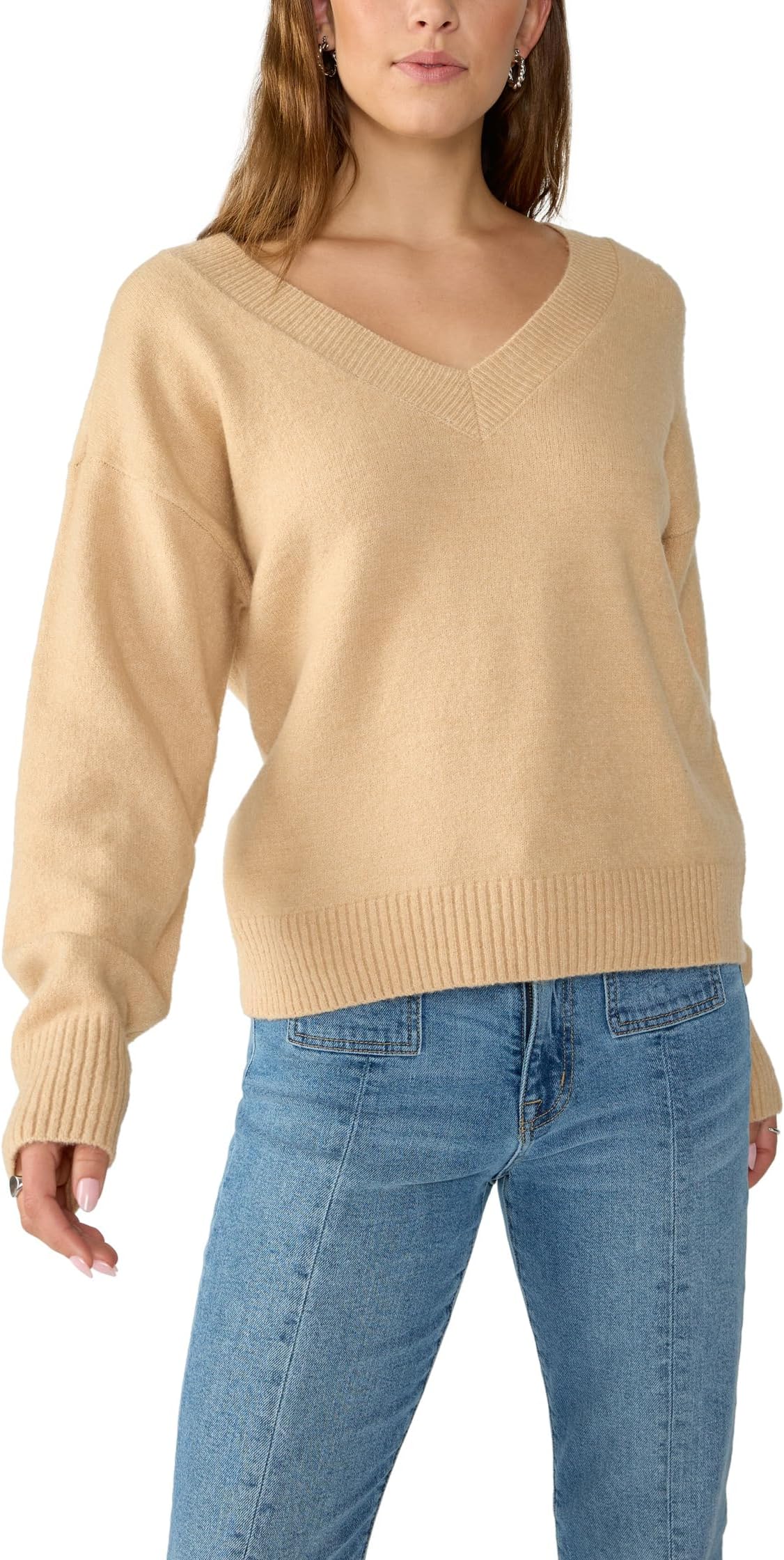

Свитер Sanctuary Easy Breezy V-Neck Pullover, цвет Roasted Cappuccino