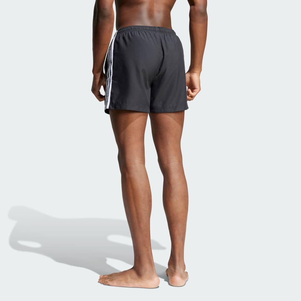 Шорты для плавания Adidas Adicolor 3-Stripes 5-Inch Swim Shorts, черный — фото 2