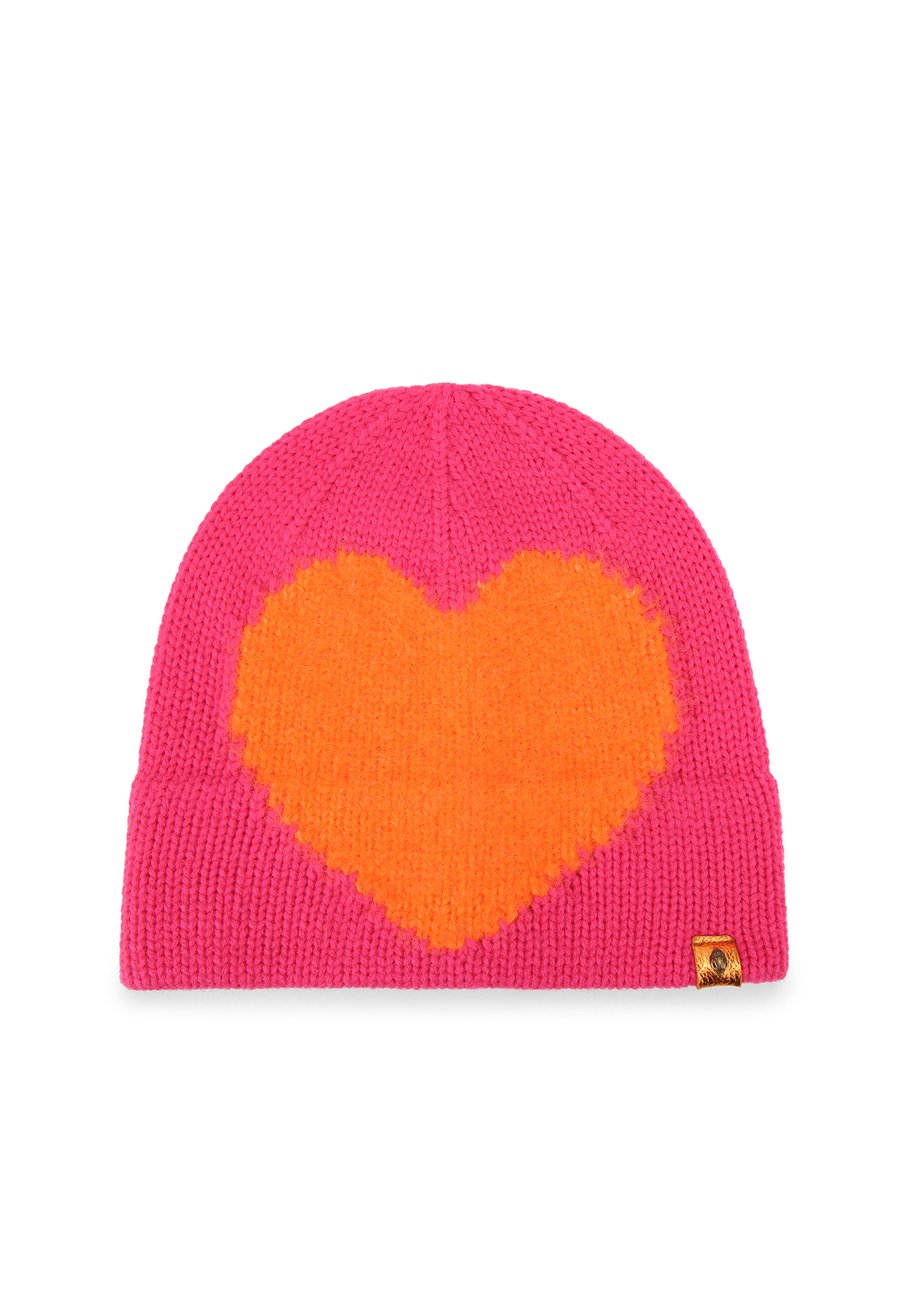 

Шапка Kurt Geiger London INTASIA HEART, Pink Comb/Pink