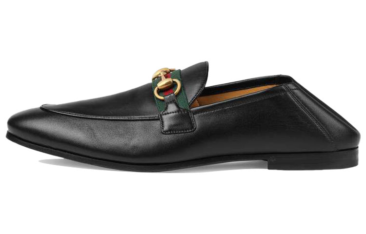 Лоферы женские Gucci без пятки, черный