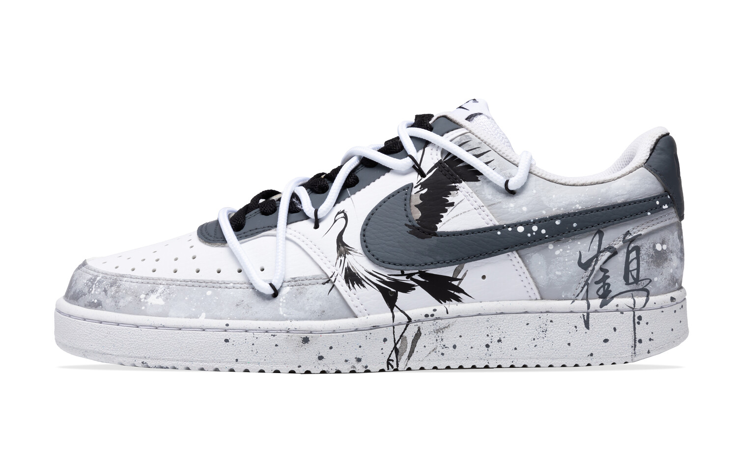 

Кроссовки для скейтбординга Court Vision 1 мужские низкие черный/белый Nike
