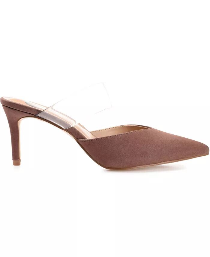 Женские туфли Ollie Lucite Strap на каблуках Journee Collection, коричневый — фото 2